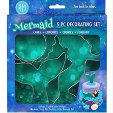 Picture of MERMAID TIN-PLATED CAKE DECORATING CUTTER KIT